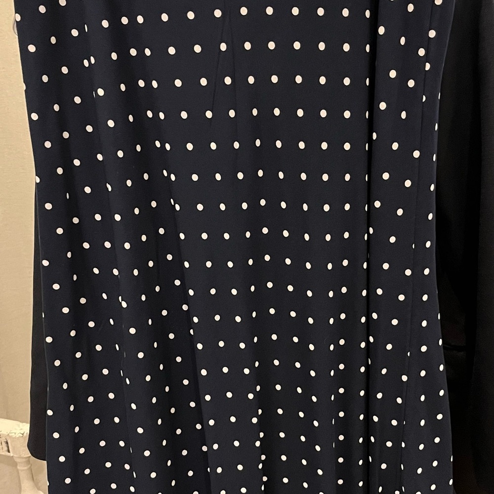 Old Navy Skirt-navy blue w/white dots.